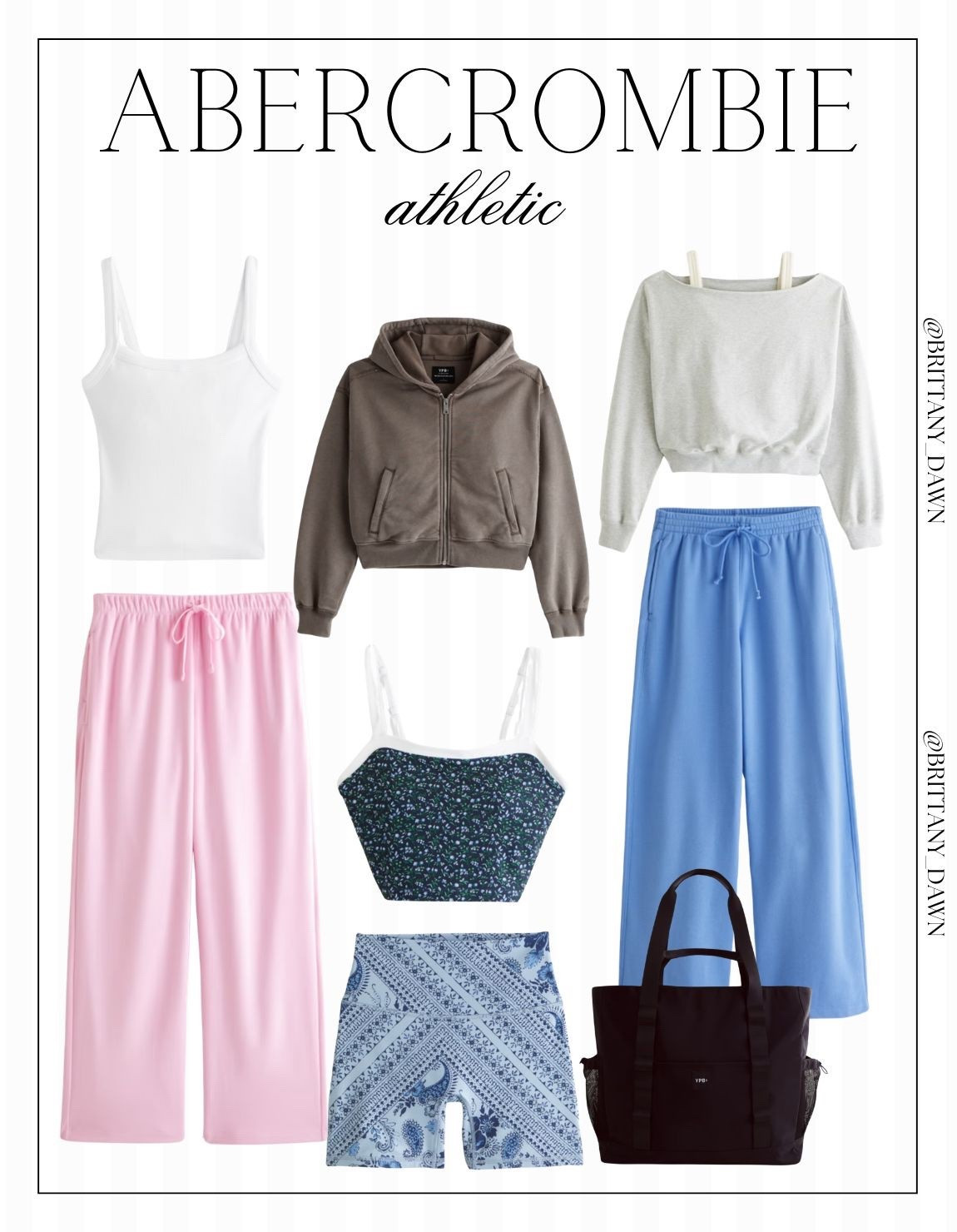 I am obsessed with this new athletic drop! These pastel pink and blue lounge pants are perfect for a cozy morning, especially when paired with a matching cropped hoodie or a simple white tank. ☁️✨

The floral patterns on the activewear pieces add such a fun, feminine touch to a workout wardrobe. I love grabbing this spacious black tote for gym days or just running errands in style! 👟🌸

#AbercrombieStyle #Athleisure #WorkoutOOTD #Activewear #CozyVibes #GymGirl #SpringStyle #LoungeWear

#LTKfitnessgoals #LTKActive #LTKootd
