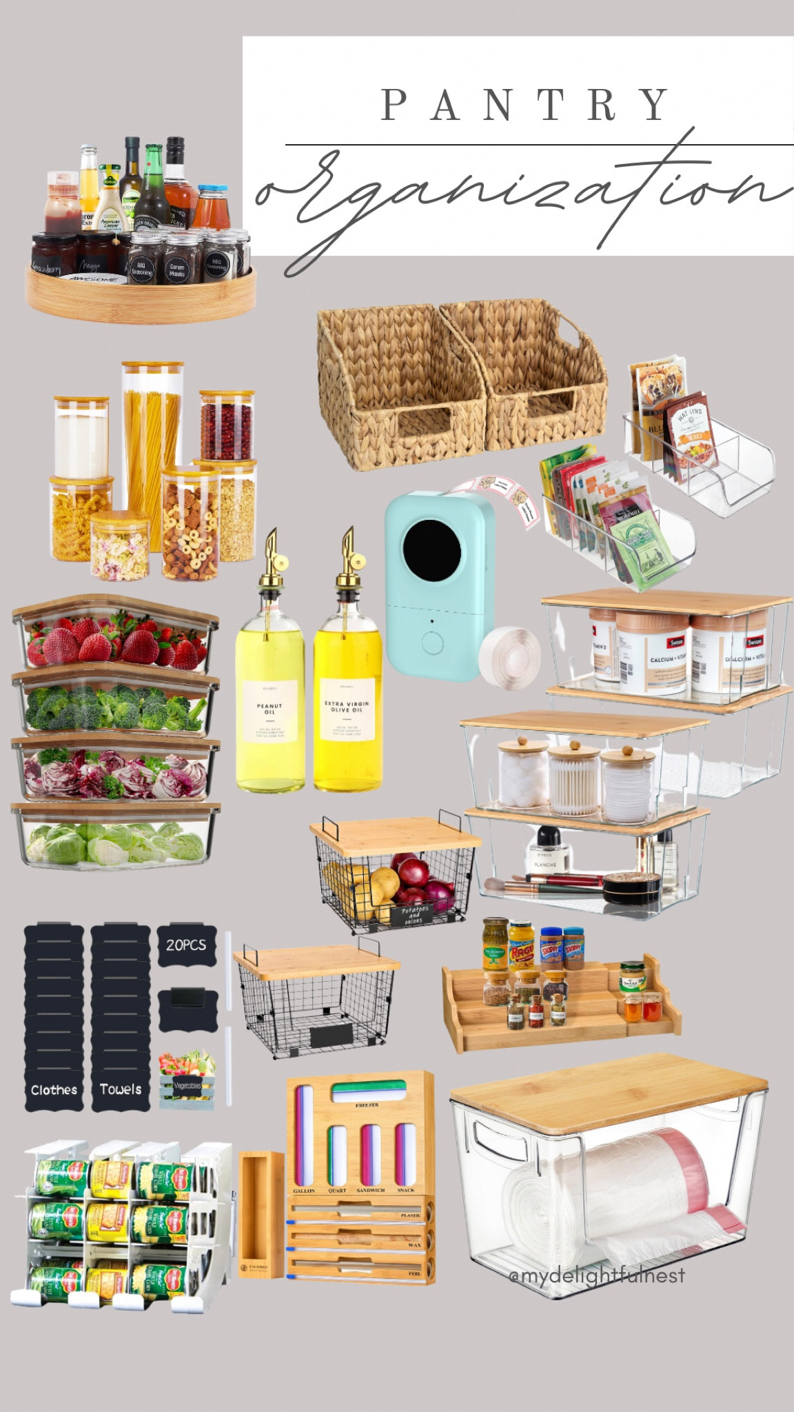 I’m completely rethinking my pantry right now! That little blue gadget in the middle is the cutest label maker. Sync it to your phone and print from anywhere! It’s brilliant, adorable and comes in several colors!

#LTKsalealert #LTKSpringSale #LTKhome