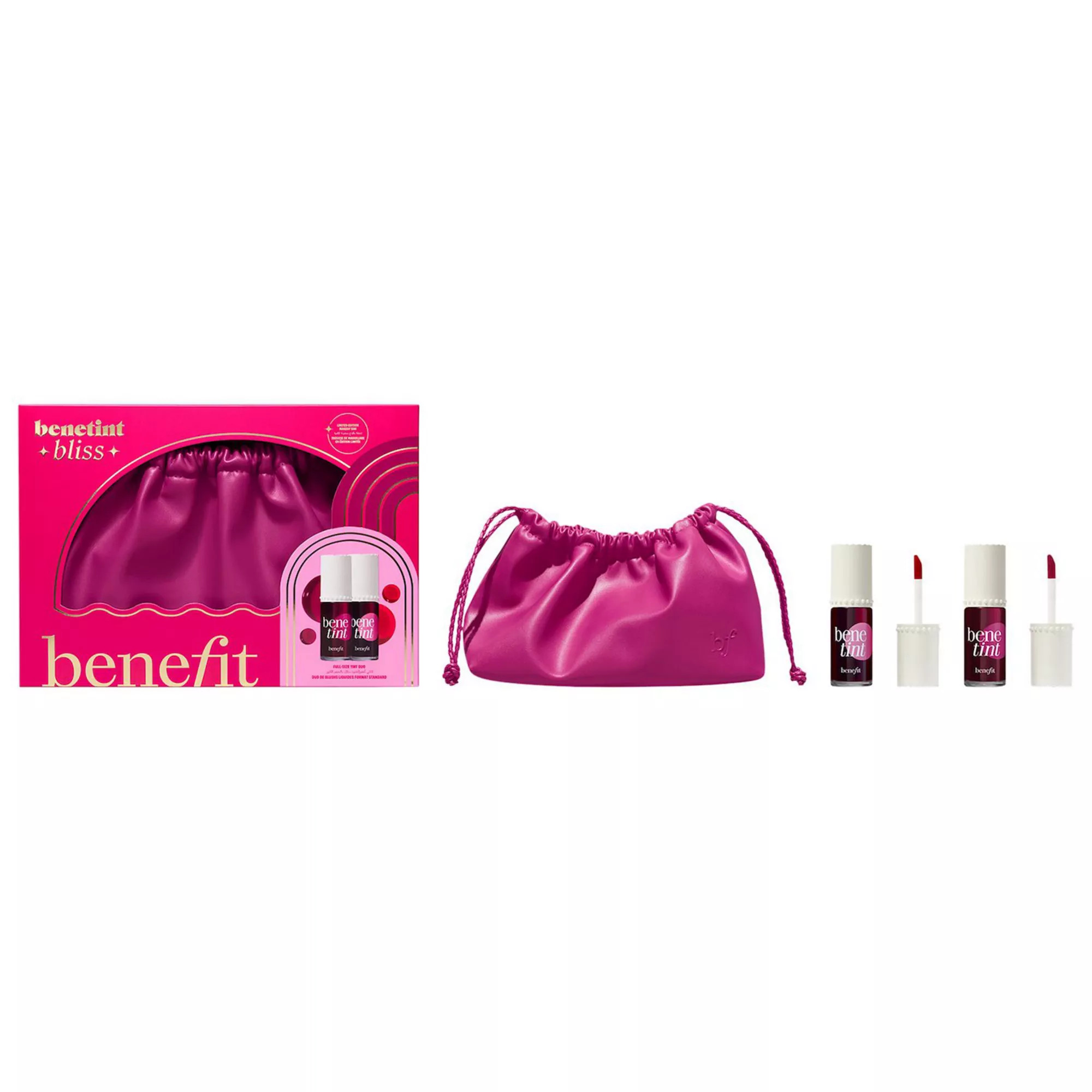Benefit Cosmetics Benetint Bliss Liquid Lip + Cheek Blush Stain Duo Makeup Gift Set | Kohl's