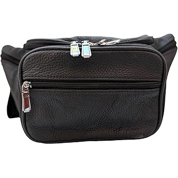 Genuine Leather Fanny Pack Crossbody Sling Bag for Men Women Large Roomy Organizer w RFID Built I... | Amazon (US)