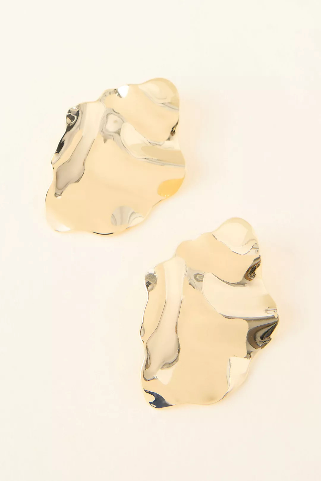 Oversized Hammered Metal Earrings | Anthropologie (UK)