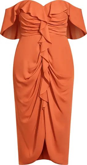 City Chic Va Va Voom Cold Shoulder Dress | Nordstrom | Nordstrom