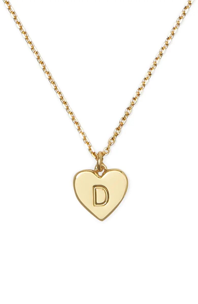 Kate Spade New York initial heart pendant necklace | Nordstrom | Nordstrom