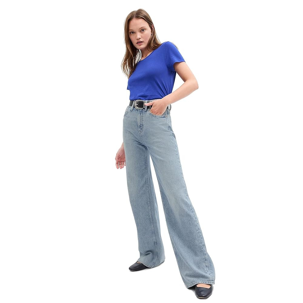 GAP Women's High Rise Wide Leg Jeans | Amazon (US)