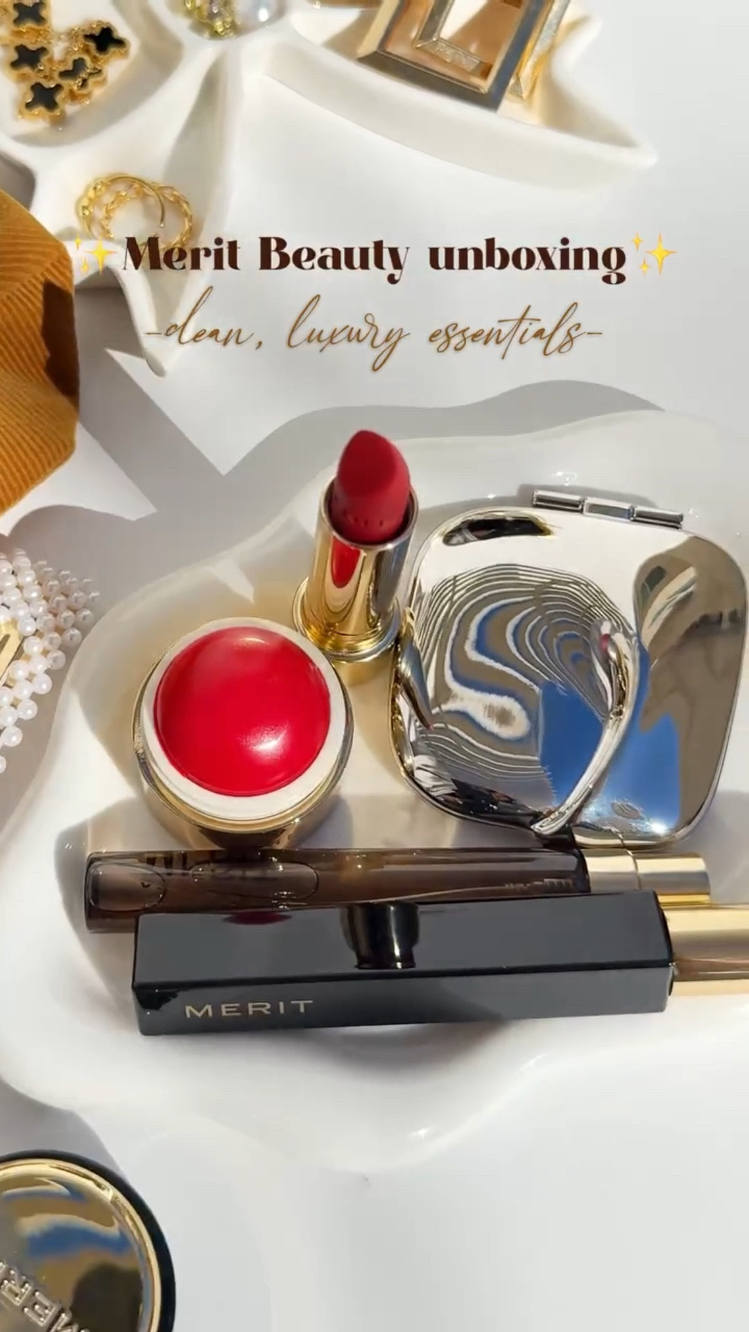 Glam vibes only ✨ 🎀 — Unboxing @merit goodies: Signature Makeup Bag • Flush Balm Cheek Color in Rouge • Signature Lip Lightweight Lipstick in Power • Compact Mirror • Clean Lash Lengthening Mascara in Perfect Black • Retrospect L’Extrait de Parfum 🌸♥️💋

🛍️https://glnk.io/no9l/divya

PR: #meritbeauty #gifted #meritblush #blusher #meritlipstick 

𝐃𝐨𝐧’𝐭 𝐫𝐞𝐩𝐨𝐬𝐭 𝐦𝐲 𝐰𝐨𝐫𝐤 𝐰𝐢𝐭𝐡𝐨𝐮𝐭 𝐩𝐞𝐫𝐦𝐢𝐬𝐬𝐢𝐨𝐧.
𝘐 𝘵𝘳𝘺 𝘢 𝘭𝘰𝘵 𝘰𝘧 𝘣𝘦𝘢𝘶𝘵𝘺 𝘱𝘳𝘰𝘥𝘶𝘤𝘵𝘴—𝘱𝘪𝘤𝘬 𝘸𝘩𝘢𝘵 𝘧𝘪𝘵𝘴 𝙔𝙊𝙐𝙍 𝘴𝘬𝘪𝘯, 𝘯𝘰𝘵 𝘫𝘶𝘴𝘵 𝘵𝘩𝘦 𝘩𝘺𝘱𝘦♥

Merit beauty, Blush, red blush, matte lipstick, Glamnetic, Glamnetic press on nails, Content creator, UGC creator, Cute, beauty, Makeup, Beauty routine, Holy grail, Pinterest aesthetic, girl therapy, That girl aesthetic, Girly girl aesthetic, Coquette, Pink aesthetic, Explore, Trending, Viral

#LTKBeauty #LTKSeasonal #LTKFindsUnder50