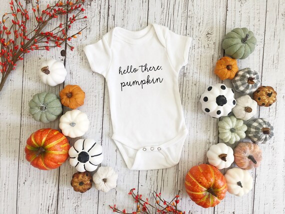 Hey There Little Pumpkin, Fall Baby Onesie, Thanksgiving Onesie, Fall Vibes Baby Onesie, Thanksgi... | Etsy (US)