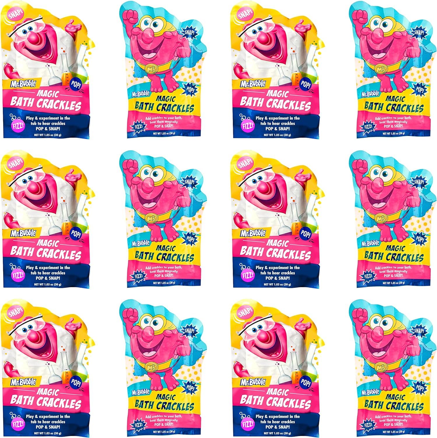 Mr. Bubble Magic Bath Crackles - Fun to add to Bubble Bath to Make Bath Time Exciting for Kids wi... | Amazon (US)