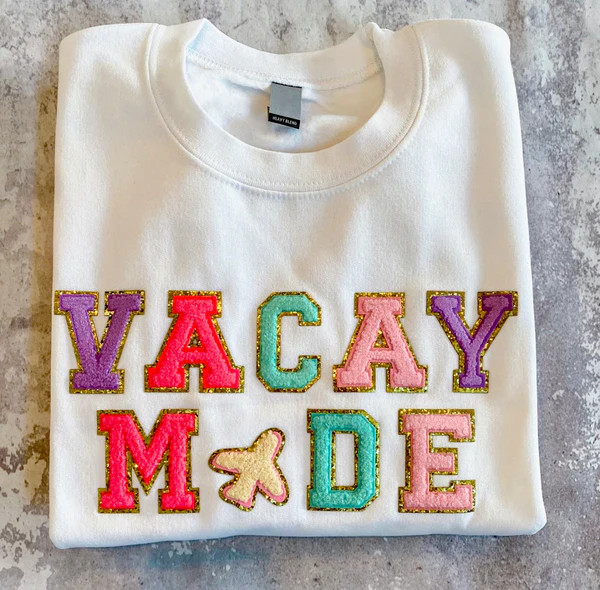 Vacay Mode Patch Sweatshirt | Gunny Sack and Co