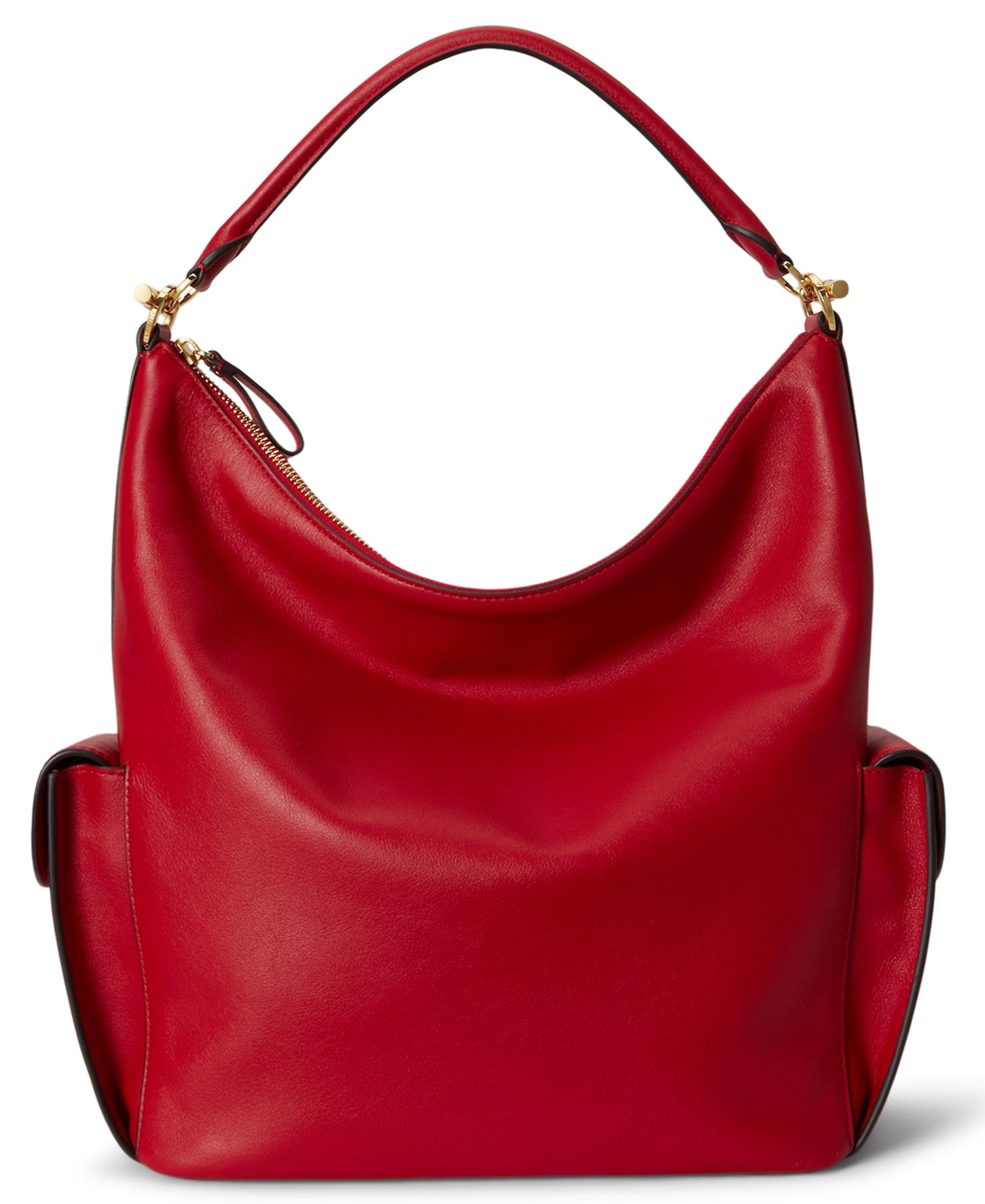 Lauren Ralph Lauren Medium Blaike Shoulder Bag - Festive Red | Macy's
