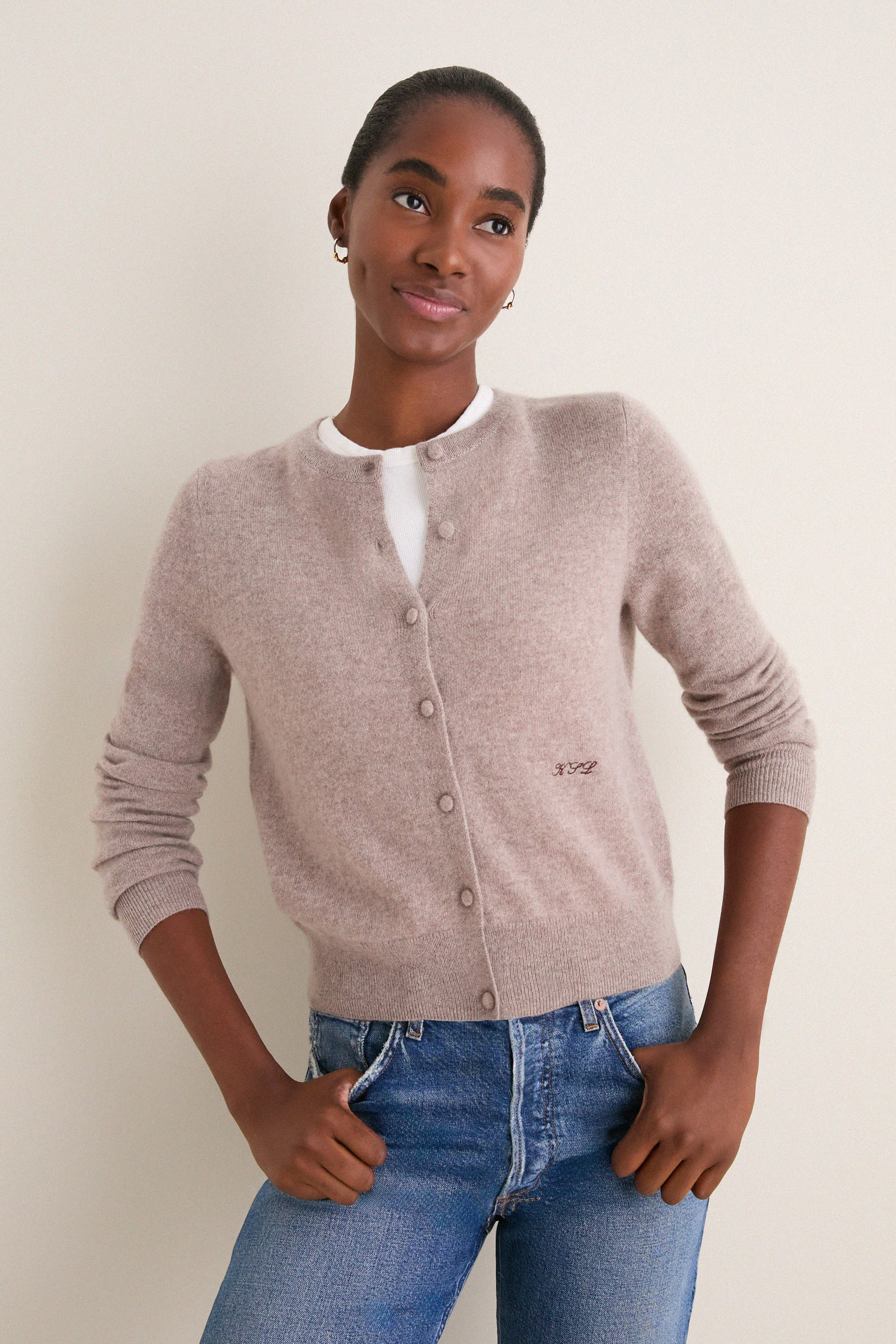 Wheat Cashmere Riley Cardigan | Tuckernuck (US)