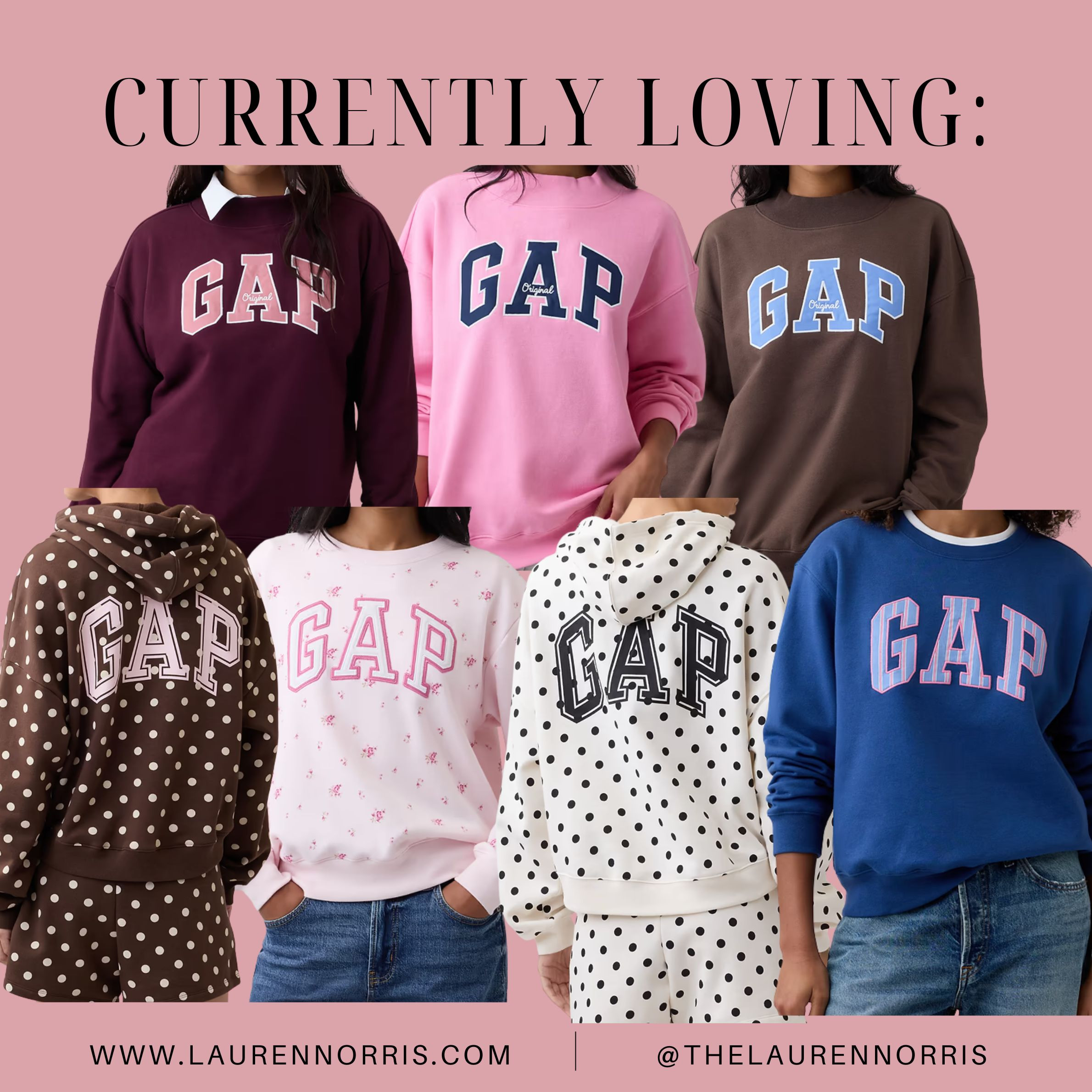 Currently loving these sweatshirts and hoodies from GAP! Some are on sale for up to 60% off!  

 #LTKootd #LTKSaleAlert #LTKTravel