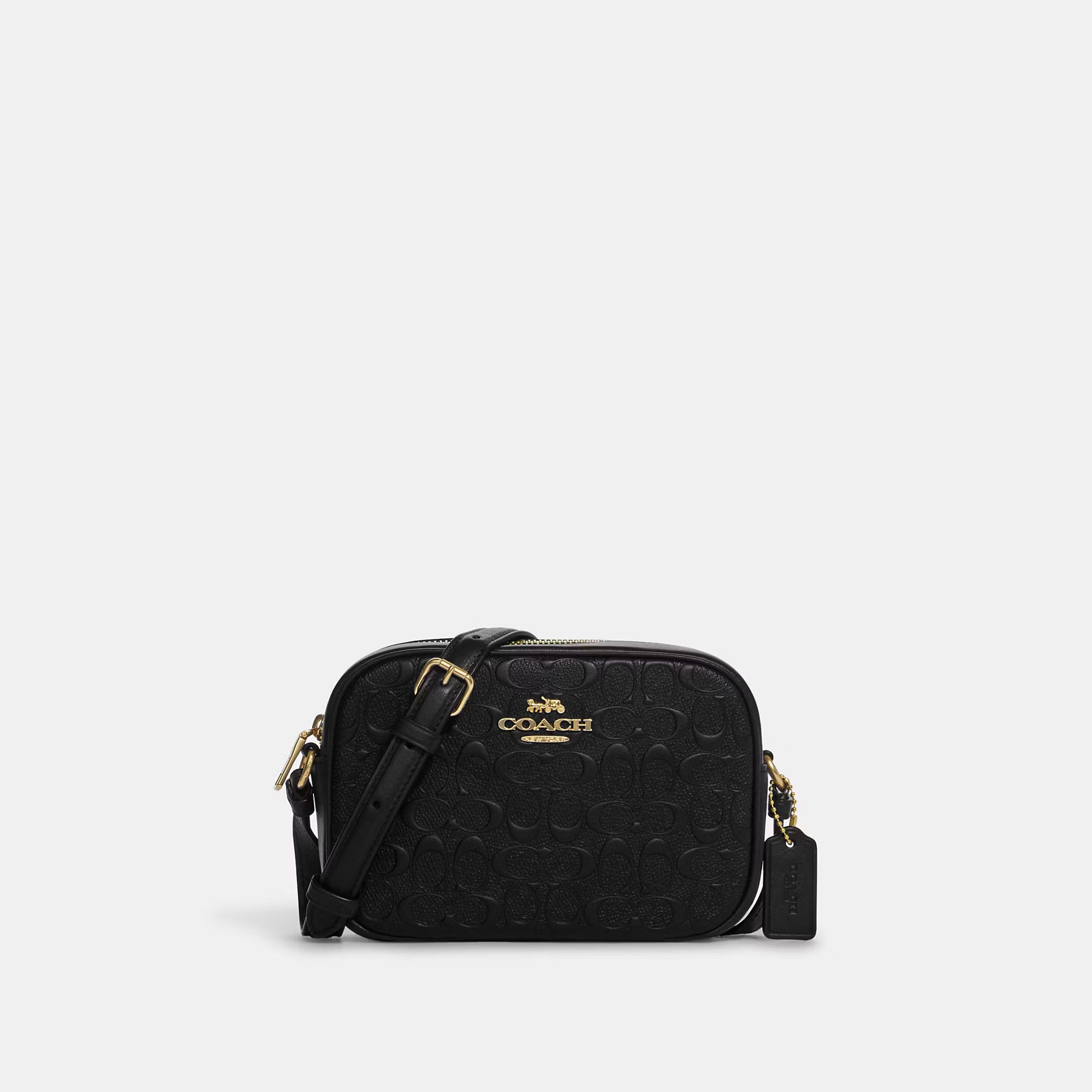 COACH Mini Jamie Camera Bag In Signature Leather - black | Coach Outlet CA