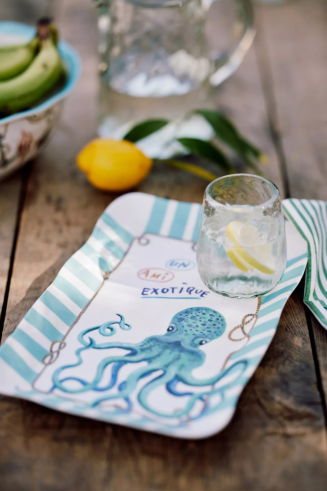 Nathalie Lete By the Sea Small Melamine Platter | Anthropologie (US)