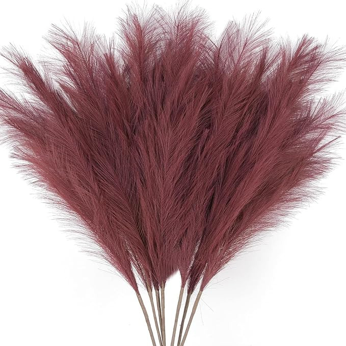 ZIFTY 7-Pcs 38"/3.1FT Faux Pampas Grass Large Tall Fluffy Artificial Fake Flower Boho Decor Bulru... | Amazon (US)