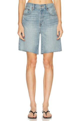 RE/DONE 90s Comfy Short in Blue | FWRD 