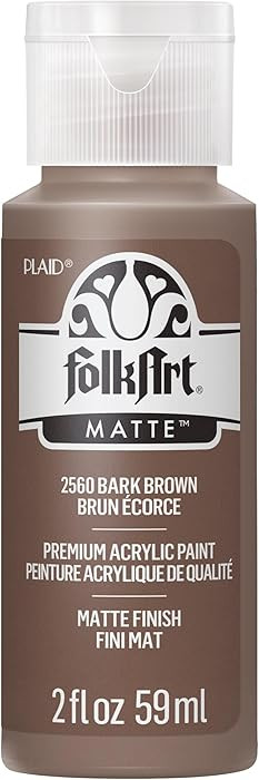 FolkArt Acrylic Paint in Assorted Colors (2-Ounce), 2560 Bark Brown | Amazon (CA)