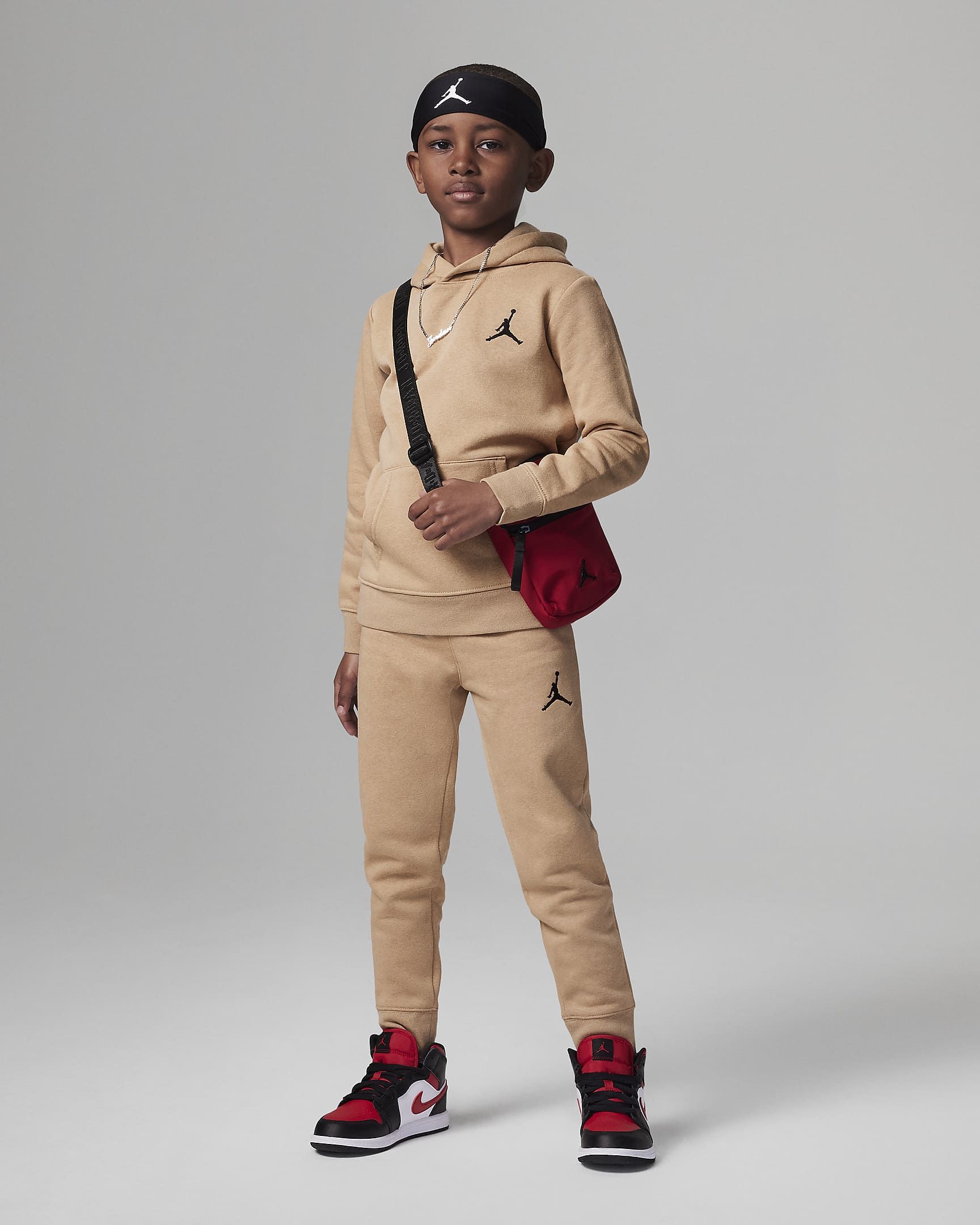 Jordan MJ Essentials Fleece Pullover Set Little Kids 2-Piece Hoodie Set. Nike.com | Nike (US)