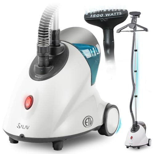 SALAV GS18 Full-Size Clothes Steamer - 1500W Power, 1.8L Water Tank, 60-Min Garment Steam, Iron C... | Amazon (US)