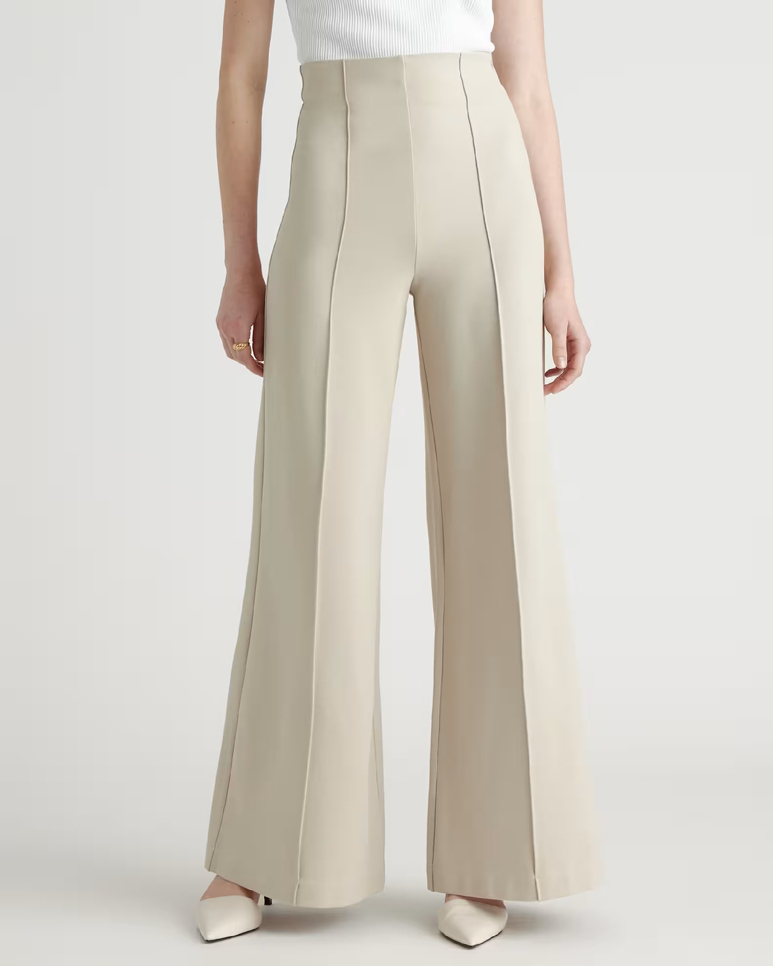 Ultra-Stretch Ponte Super Wide Leg Pants | Quince