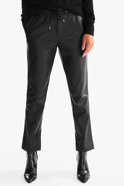 C&A Hose-Lederimitat, Schwarz, Größe: 38 | C&A