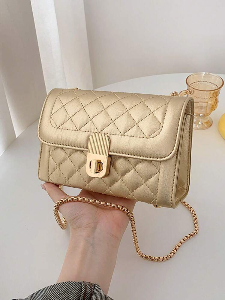 PU Square Bag Quilted Pattern Mini
       
              
              $12.30            $11.69 ... | SHEIN