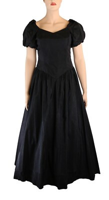 Union Made Vintage 80s Black Ball Gown Party Prom Bridesmaid Dress sz 24  | eBay | eBay US