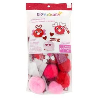 Valentine's Day Critter Pom-Pom Craft Kit by Creatology™ | Michaels | Michaels Stores