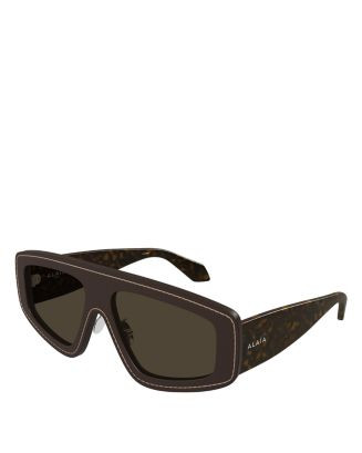 Alaia Leather Mask Sunglasses, 99mm  | Bloomingdale's Jewelry & Accessories | Bloomingdale's (US)