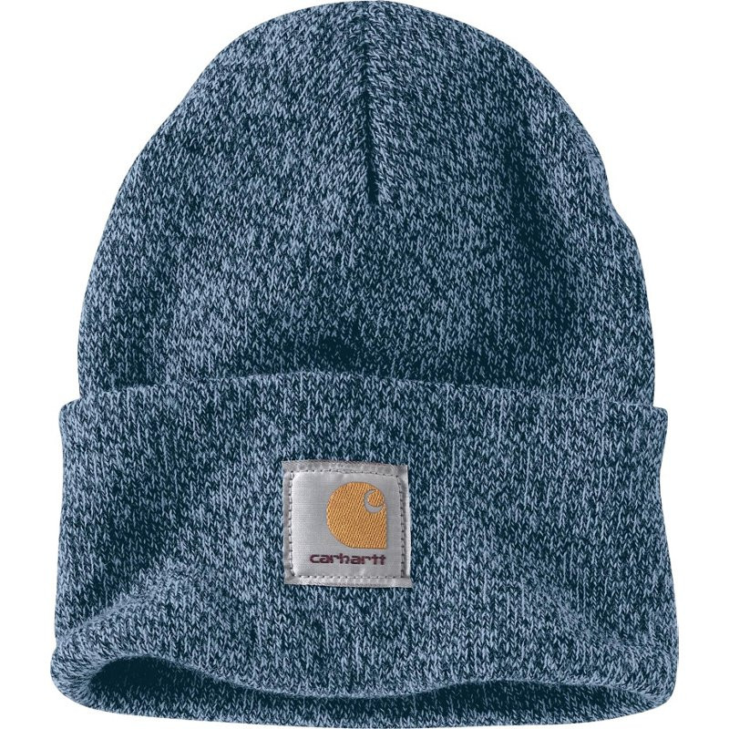 Carhartt Adults A18 Knit Cuffed Beanie Hat Blue - Work Headwear/Accessories at Academy Sports | Academy Sports + Outdoors