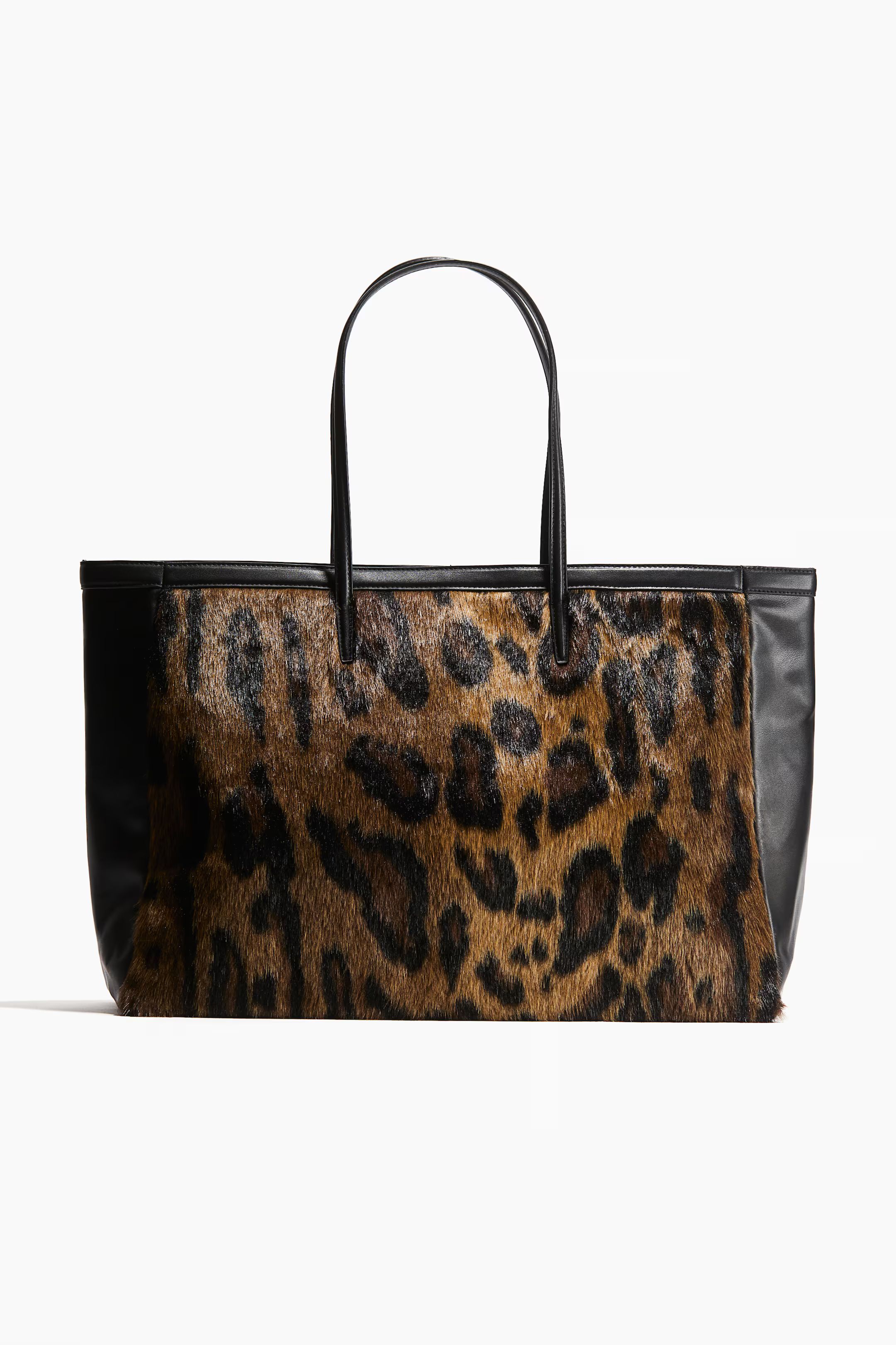 Large Shopper - Beige/leopard print - Ladies | H&M US | H&M (US + CA)