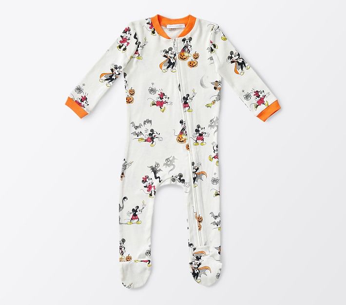 Disney Mickey Mouse Halloween Organic Baby Pajama | Pottery Barn Kids