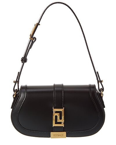 Greca Goddess Mini Leather Shoulder Bag | Rue La La