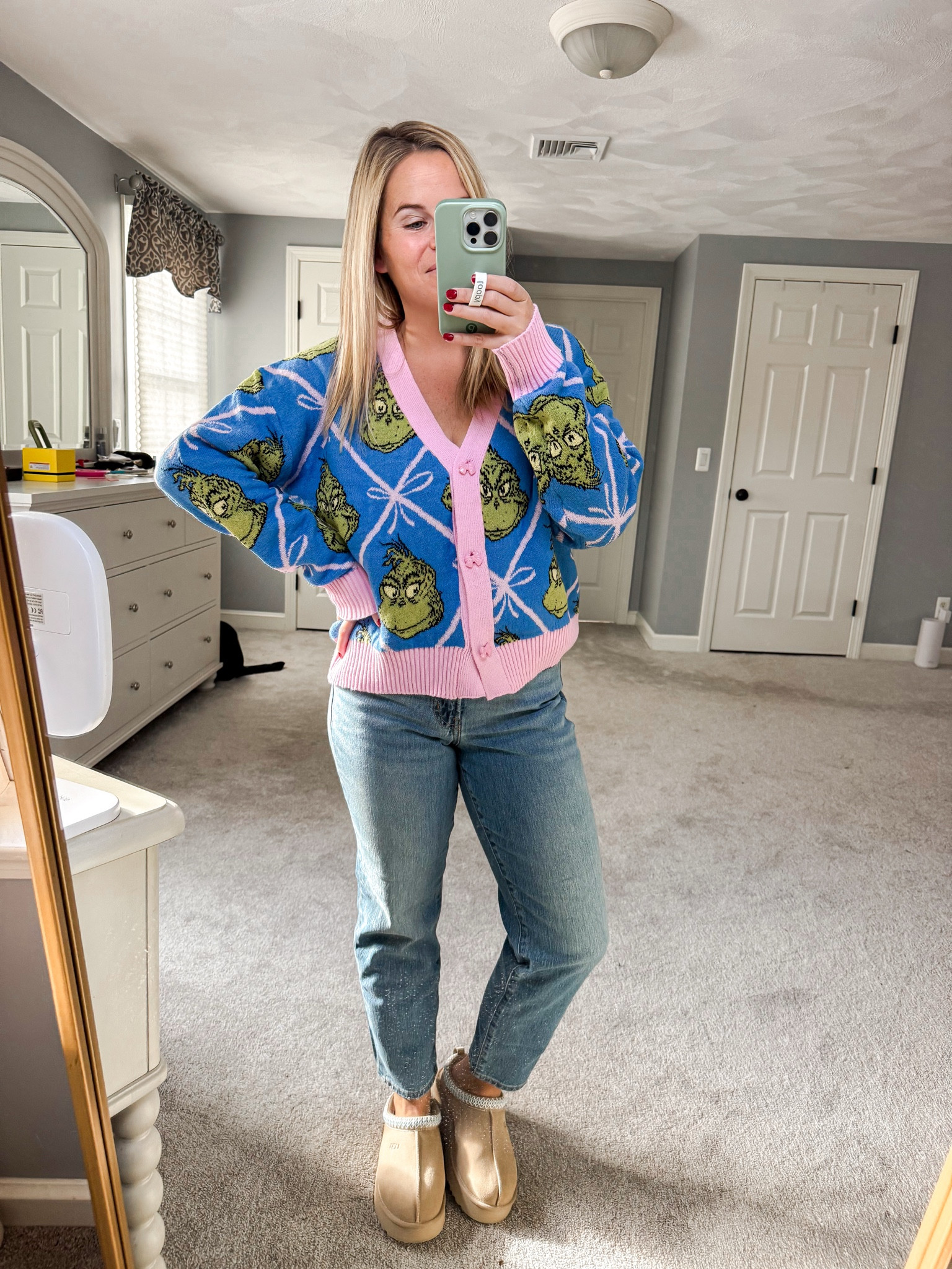 Last minute Christmas outfit shopping? Look no further. Grab this grinch sweater! 

Target finds, target holiday, target sweater, grinch finds, grinch holiday 

#LTKmomlife #LTKHoliday #LTKootd