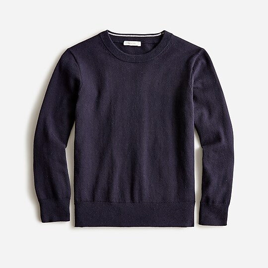 Boys' cotton-cashmere crewneck sweater | J. Crew US