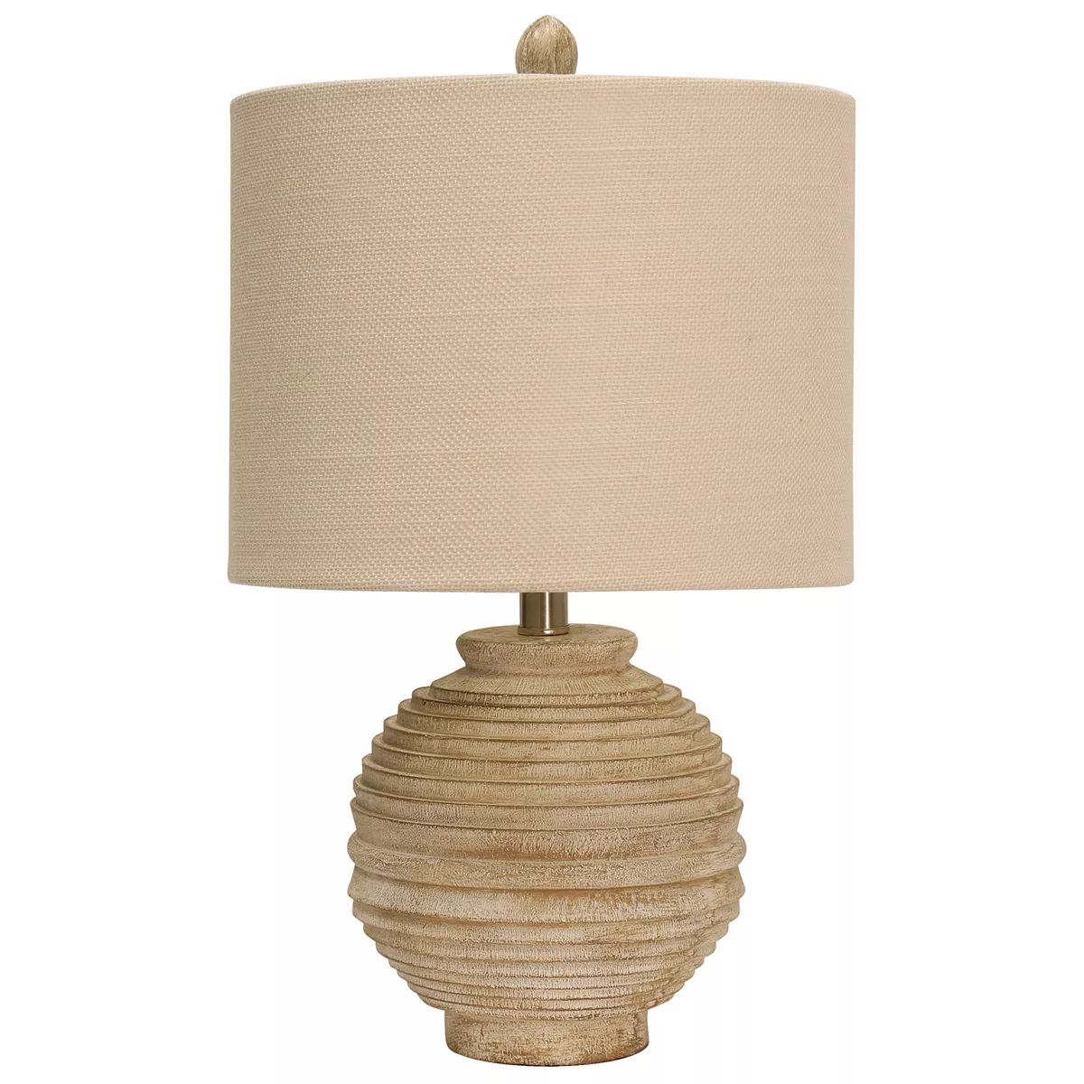 Distressed Faux Wood Round Table Lamp | Kohl's