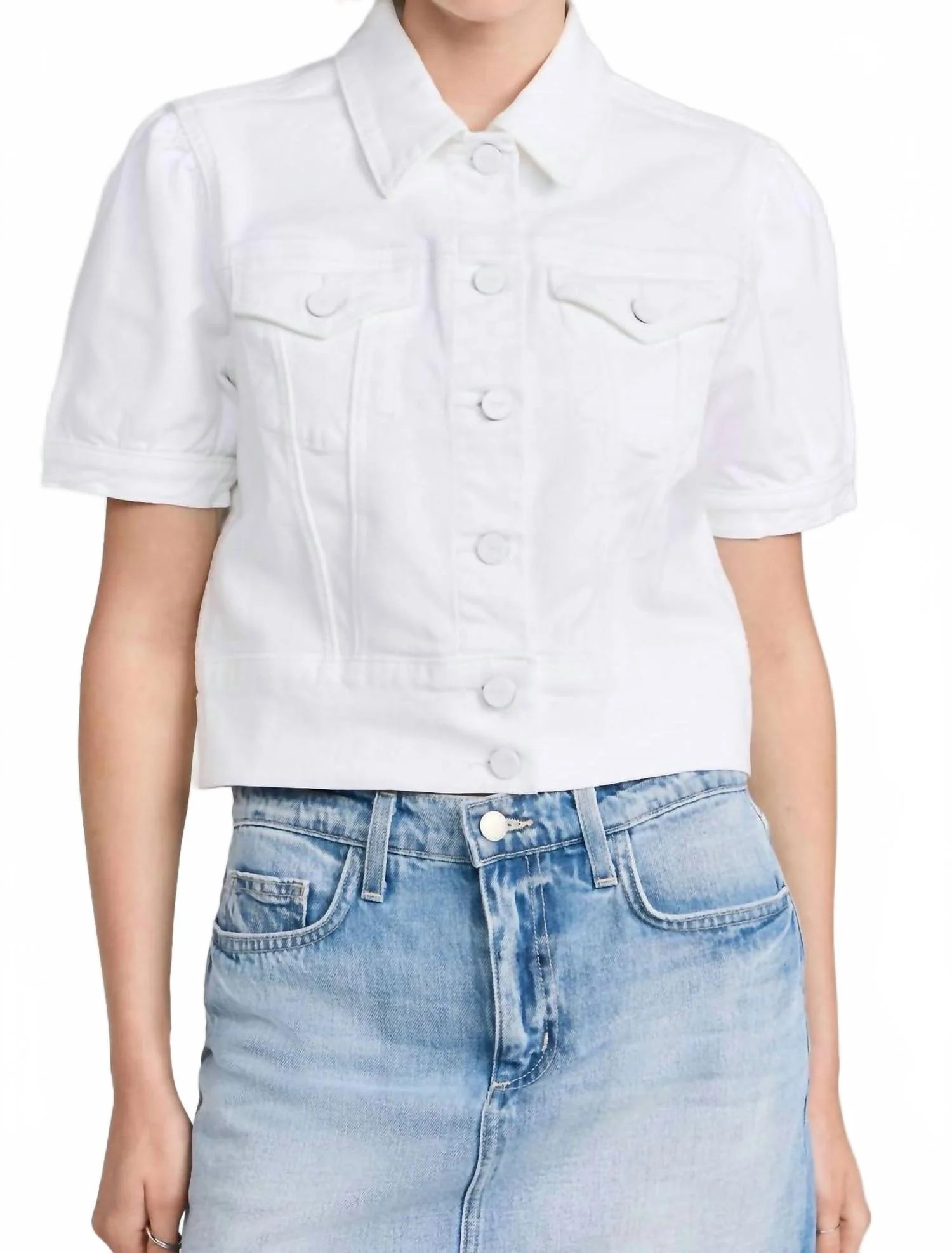 Kendra Jacket In Crisp White | Shop Simon