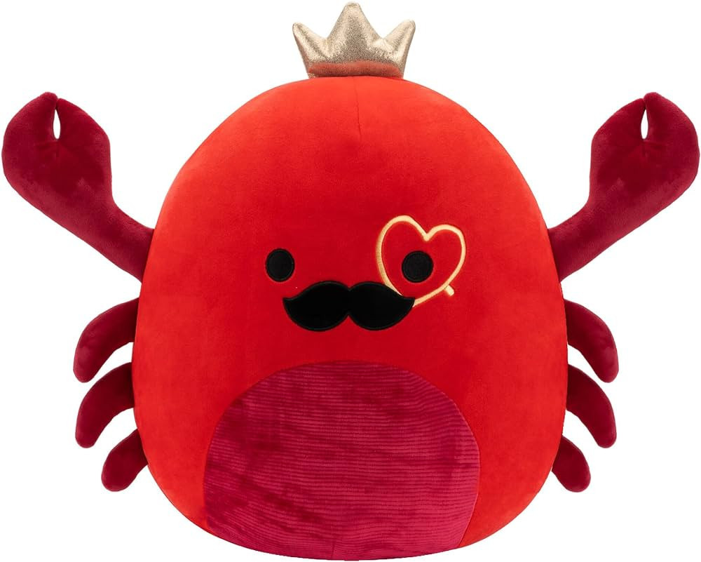 Squishmallows Original 16-Inch Georgios Red King Crab with Heart Monocle - Official Jazwares Larg... | Amazon (US)