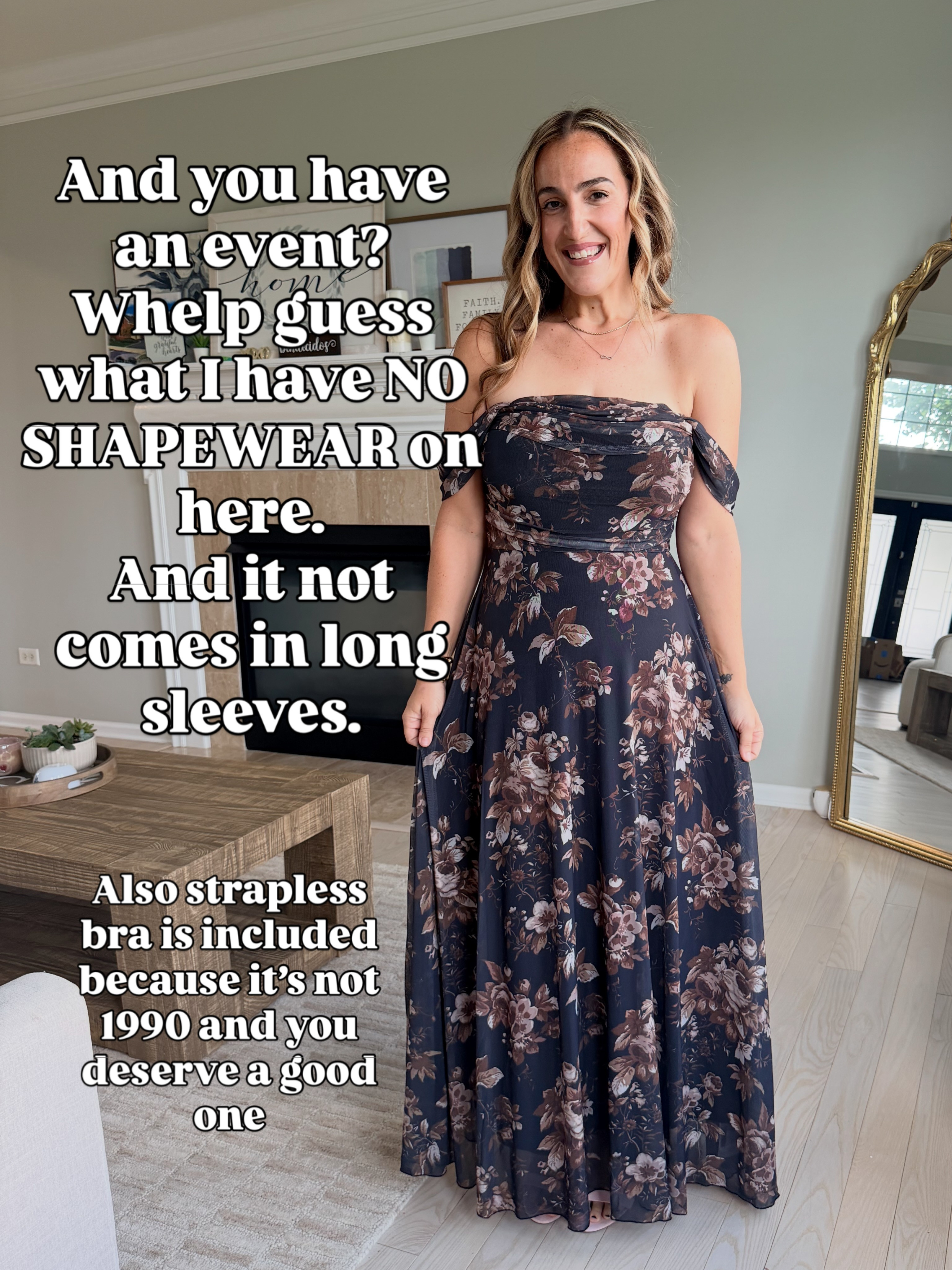Look no further if you have a fall wedding to attend or a special event. This dress is gorgeous and so comfortable. Classy while the shoulders give it a touch of sexy. Comes in more colors/prints. Wearing a medium. #fallweddingguestdress #falleventdress #blacktie #formaldress 
 

 #LTKOver40 #LTKMidsize #LTKWedding