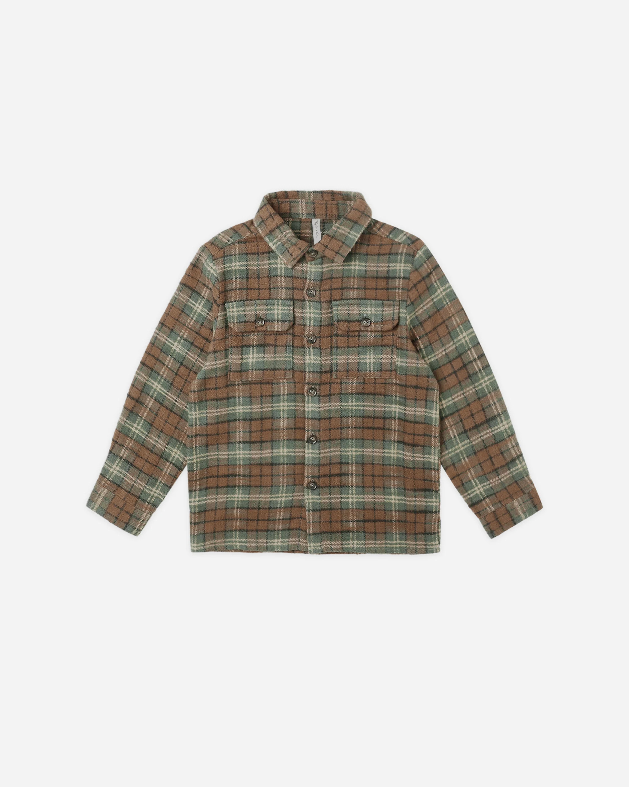 Pocketed Flannel Shirt || Holiday Plaid | Rylee + Cru