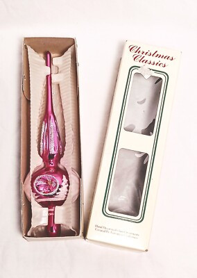 Vintage Christmas Classic Mercury Glass Tree Topper Made In Romania 10.5"  | eBay | eBay US