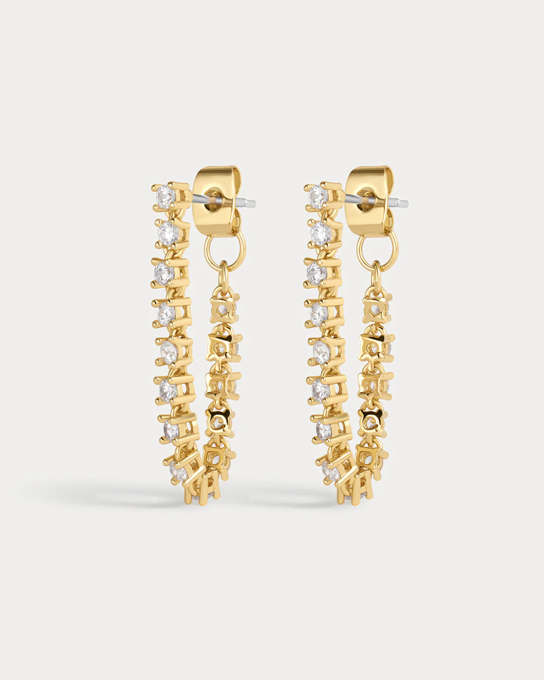 Ballier Chain Studs- Gold | Luv Aj Inc.