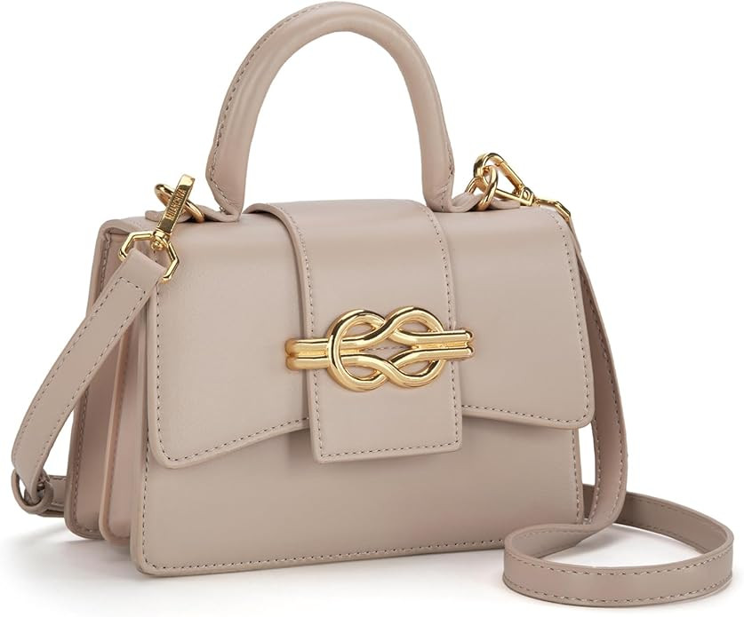 Milan Chiva Small Top Handle Purses for Women Mini Satchel Crossbody Bag Elegant Square Bag | Amazon (US)