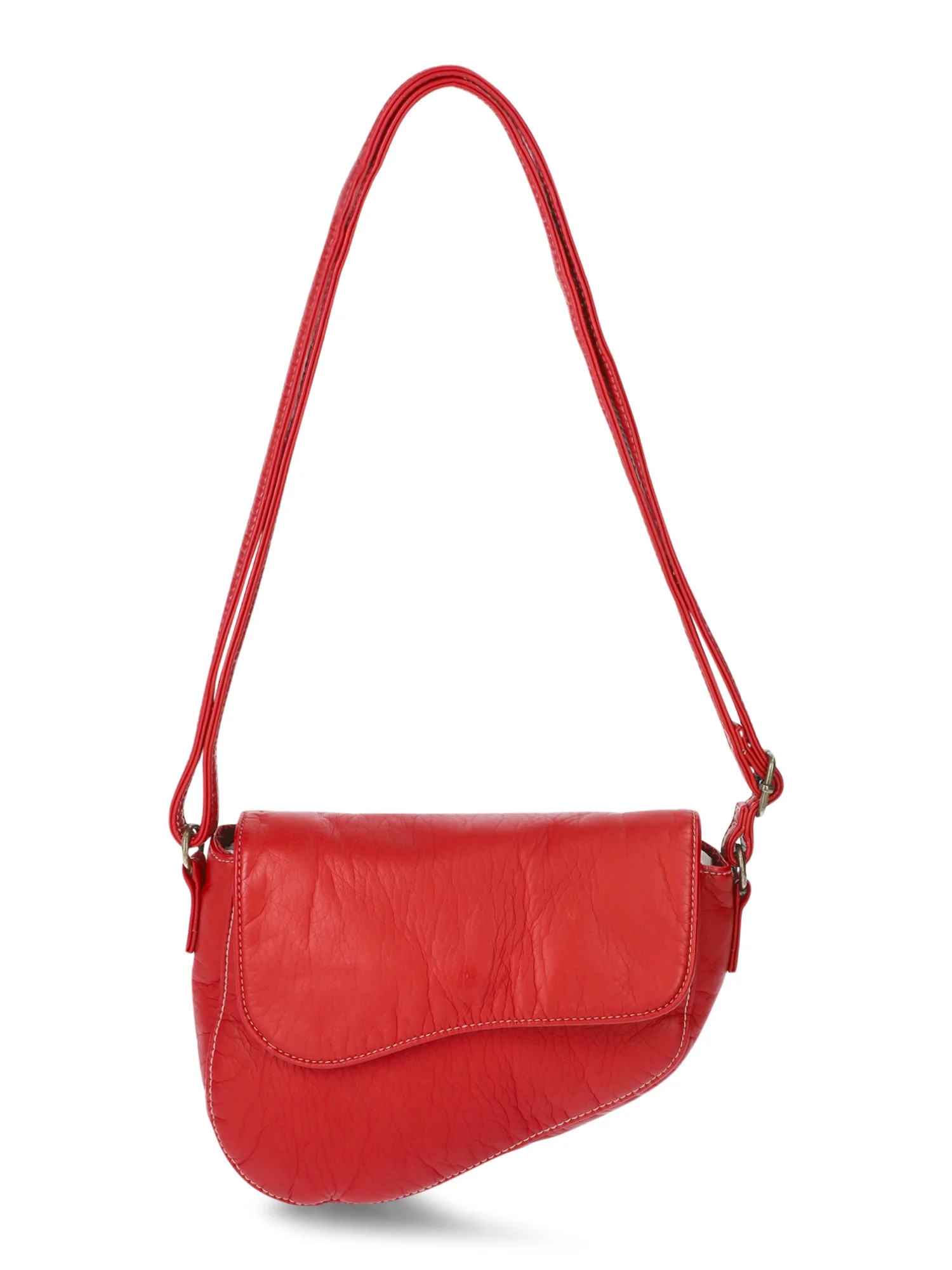 No Boundaries Candice Saddle Bag, Red, Women's | Walmart (US)