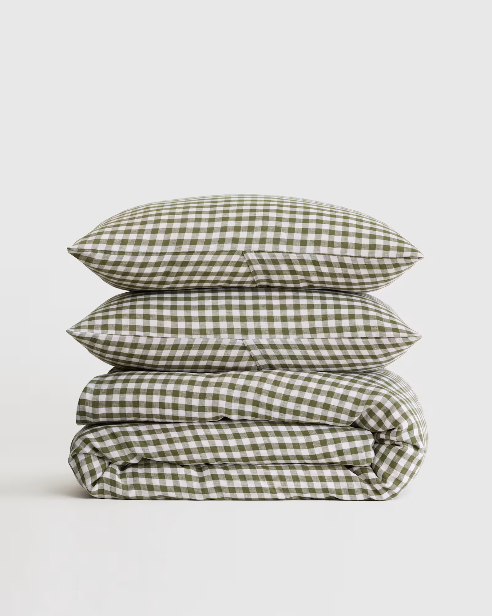 European Linen Gingham Duvet Cover Set | Quince