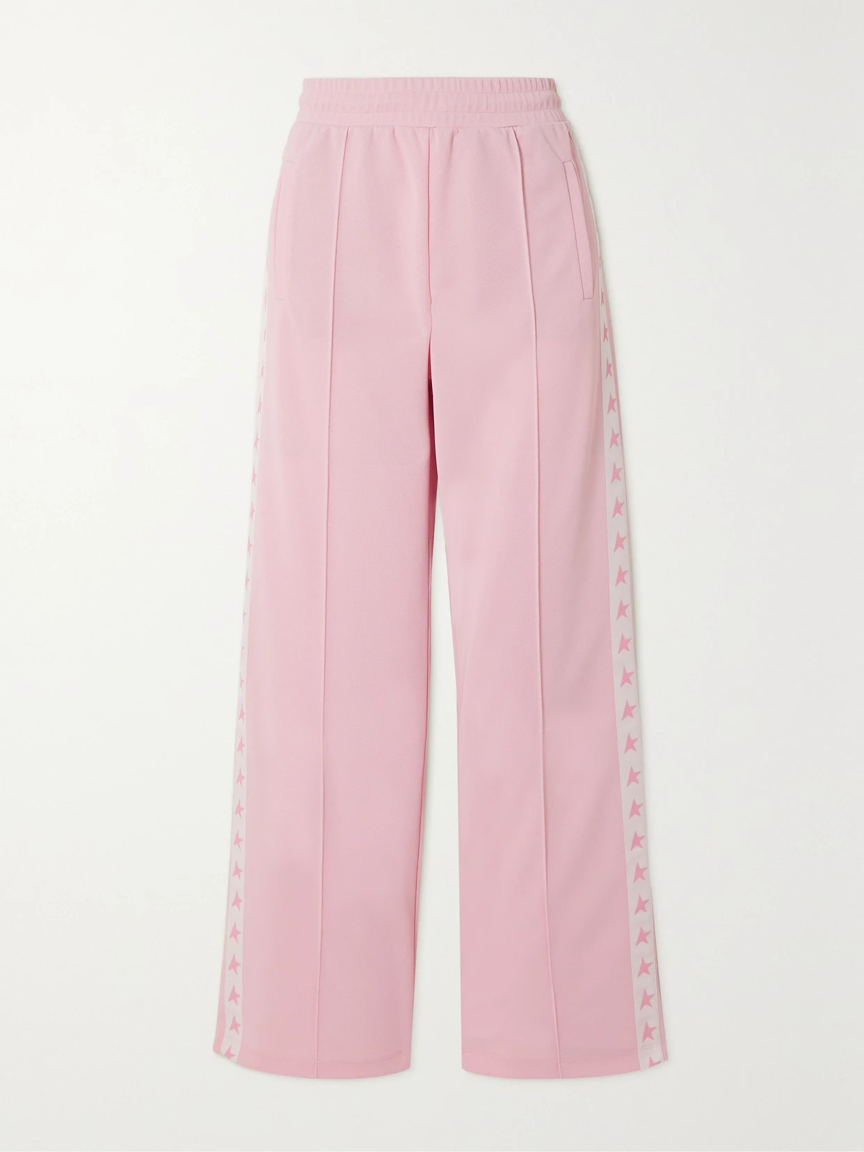Golden Goose - Webbing-trimmed Piqué Track Pants - Pink | NET-A-PORTER (US)