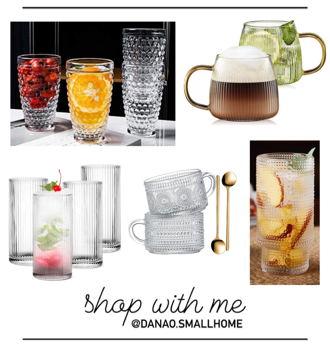 Glassware, amazon kitchen, glass hobnail cups, glass chic kitchen cups, vintage glass coffee mugs, vintage drinking glasses, vintage cups, chic kitchen accessories, modern chic kitchen, classy kitchen cups, drinkware, fluted glass cups, ribbed glass cups, tall glass cups, amazon kitchen , kitchen trends, gold handle glass mug

#LTKhome #LTKsalealert #LTKunder50