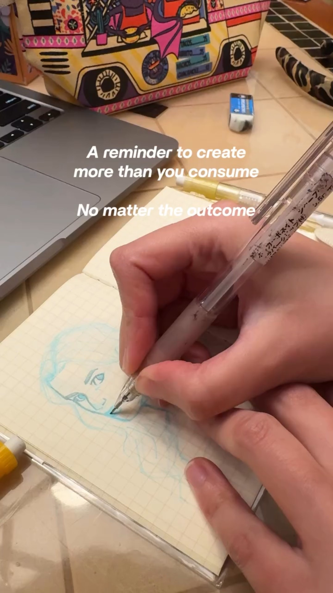 Your time is always better spent creating, so make sure to spend some time doing it this week in whatever format works for you ✨ #creativehobbies #artistsoftiktok