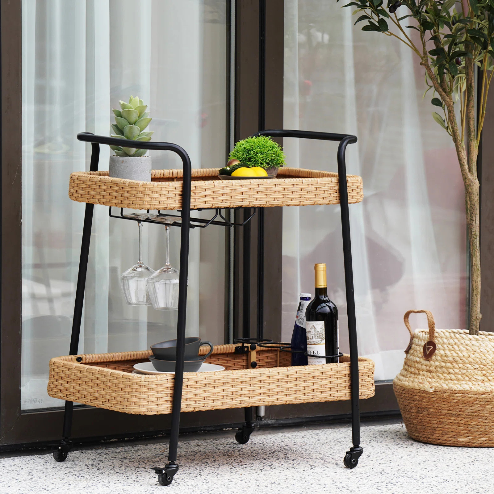 Bywaters Metal Bar Cart | Wayfair North America