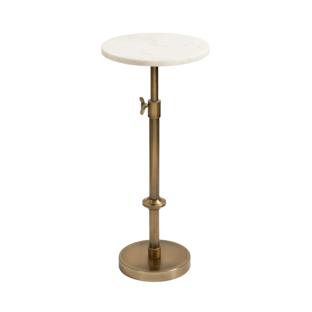 Traditional Adjustable-Height Metal Pedestal Table | Wayfair North America