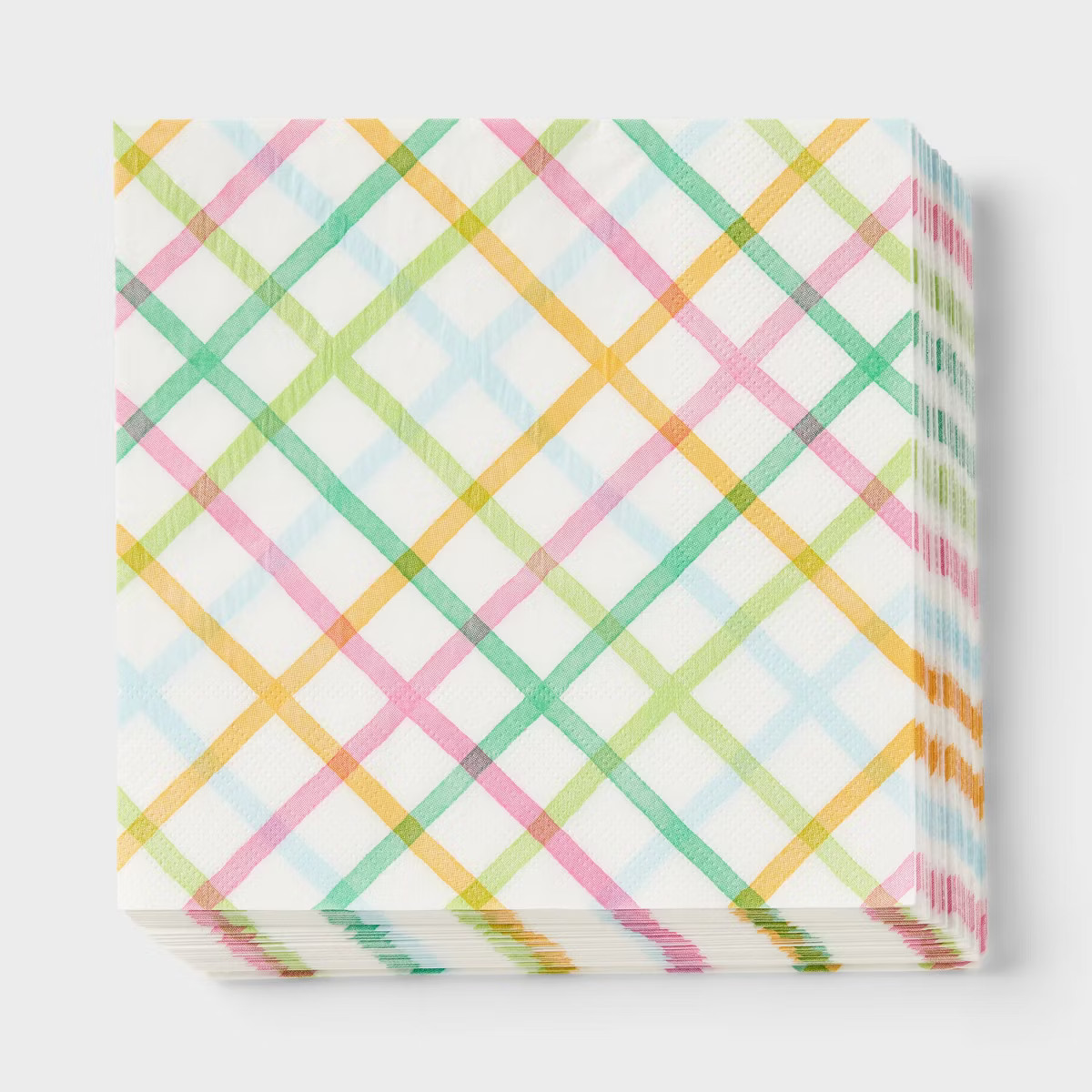 30ct Easter Plaid Paper Disposable Napkins - Spritz™ | Target